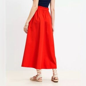 Loft Elastic Drawstring Maxi Skirt Sz M